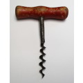 Vintage wooden handled cork screw