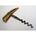 Vintage cork screw -- stag horn handle
