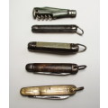 Miniature Richards `Lamp Post` pocket knife lot made in Sheffield, England.