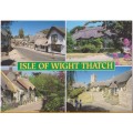 Vintage Post Card  - Isle of Wight - Thatch. Salmon Cameracolour Post Card