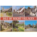 Vintage Post Card - Isle of Wight - Villages. Salmon Cameracolour Post Card