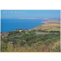 Vintage Post Card - Isle of Wight. Coast from Chale. Salmon Cameracolour Post Card