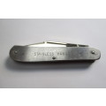 Vintage Stockman pocket knife, Kutmaster Utica, New York, Made in USA. Stainless steel