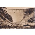 Vintage Post card, Schoemansville Hartebeespoort Dam, Below the Dam Wall. SAPSCO Real Photo Jhb.