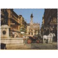 Vintage Postcard -- Vienna - Am Graben (with Cab)