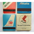 Vintage Matchbooks / matches -- Airline related - Air Cape / Alitalia / TAP
