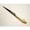 Hand Carved, Antique Mother of Pearl, Sewing Awl