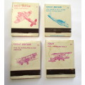 Vintage Matchbooks / Matches -- BOOKLITE Match Co. Aircraft related