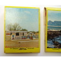 Vintage Spar Match Books / Matches - Boerebeskuit / Glamour Stockings & Canned Fruits