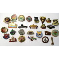 Lot of South African vintage Bowling badges