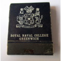 Vintage Matchbook / matches -- Royal Naval College, Greenwich, England.