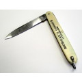 Vintage Pen knife/ folding knife - `MORGAN`S GARAGE - Lyndenburg`  Logo - Makers mark Vicor