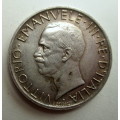1930 Italy 5 Lire Emanuele III -- Silver coin