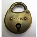 Vintage Nanbic Brass lock - small size, no key
