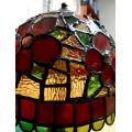 Handmade Tiffany Stained Glass lamp shade (25cm W x 41cm H) - one of a kind