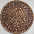 Union of SA 1964 Large Half Cent **75% Copper**