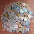 198 Unsorted International Coins