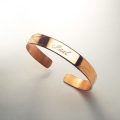 SparklingThings * Copper cuff bracelet with Free engraving