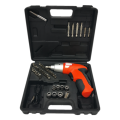 45 Piece Cordless Screwdriver Set in Sturdy Carry Case