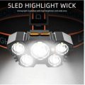 5 LED USB Rechargeable Highlight Head Lamp