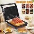 220V Non Stick - Electric Meat Griller/Sandwich Maker/Dual Grill Toaster/Breakfast Maker - 850w