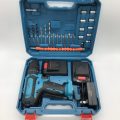 Lithium Rechargeable Cordless Hand Power Drill & Screw Driver Set