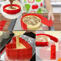 4 Pcs Set Silicone MAGIC Snake Cake Mold DIY Baking Square Rectangular Heart