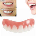 Perfect Smile Top Teeth Veneers Denture Paste Teeth Flex Fit Press on Veneers Covers
