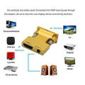 HDMI Female to VGA Male Converter PLUS Audio Adapter Support Signal Output