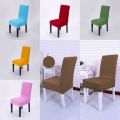 Classical Stretch Spandex Dining Room Chair Cover Seat -6 COLOURS TO CHOOSE