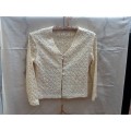 A Lace Jacket, Pale Yellow, Size Medium. Kelso.