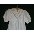 A Pretty White Lace Dress..Rendery Junior, 100%  Cotton.