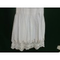 A Pretty White Lace Dress..Rendery Junior, 100%  Cotton.
