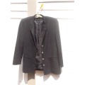 A Lovely Black Jacket, Size 10.  Linnen/Cotton, Fully Lined.