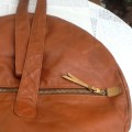 An Unusual  Leather Tan Handbag.