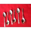 A Beautiful Set of Six Silver Plated Apostle Teaspoons.