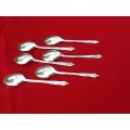 A Beautiful Set of Six Silver Plated Apostle Teaspoons.