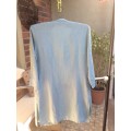 A Pale Turquoise Jacket, Size 10, 100% Linnen, Label : BODEN.