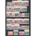 KGVI 1949 UPU SETS ALL UNMOUNTED MINT BUT MOST WITH SOME FORM OF TONING