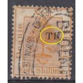 OFS-ONE SHILLING " T.F. " OVERPRINT AND SIMILAR ON THE BACK-SEE BELOW !!