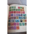 ALBUM WITH MANY COUNTRIES SOME NICE CHINA USA AND MORE-SOME CONDITION ISSUES