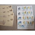 RSA-BIRDS ETC  TRICKY SUPERB AND CLEAN 1999 FDC TWO OF EACH !!