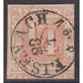 TURN & TAXIS 1859 SG 12 A SUPERB USED STAMP-TOWN CANCEL R1630.00