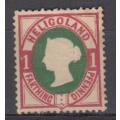 HELIGOLAND-SG 10 SUPERB MINT WITH HAND STAMP !!!!!!!!!!  20 POUNDS PLUS
