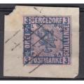 GERMAN STATES BERGDORF 1861 SG7 EXTREMELY RARE SIGNED ON BACK    3280  POUNDS PLUS PLUS
