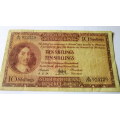 1959 10 shillings banknote.