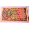 1952 10 pound banknote in English and Afrikaans.