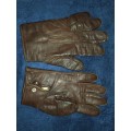 WWII ORIGINAL GERMAN WEHRMACHT OFFICERS LEATHER GLOVES REAL NAPPA