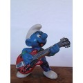 20449 Lead Guitar Smurf, Vintage Smurfs figure, Shipping will only be charged once!