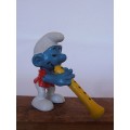 20048 Flautist Smurf, Vintage Smurfs figure, Shipping will only be charged once!